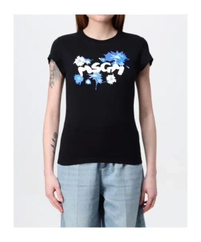 Msgm Logo-print T-shirt