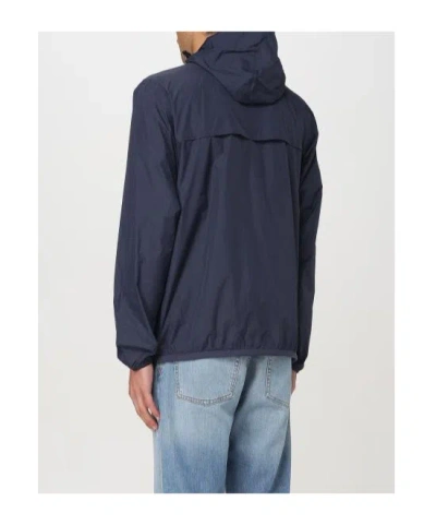 K-way Man Jacket Lead Size Xxl Polyamide In Blue
