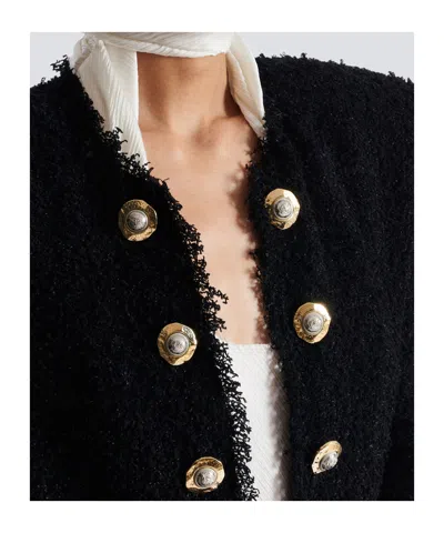 Balmain Edge-to-edge Silky Tweed Jacket