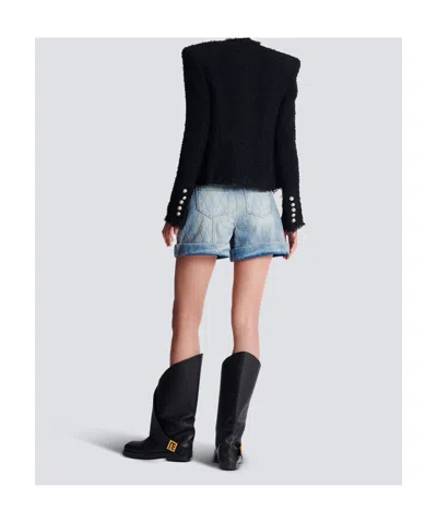 Balmain Edge-to-edge Silky Tweed Jacket