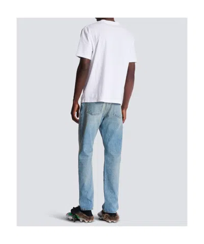 Balmain Crew Neck Short Sleeves In White