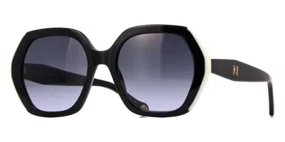 Carolina Herrera Oversized-frame Gradient Sunglasses In Black
