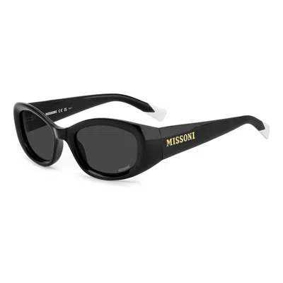 Missoni Rectangular Acetate Sunglasses In Black