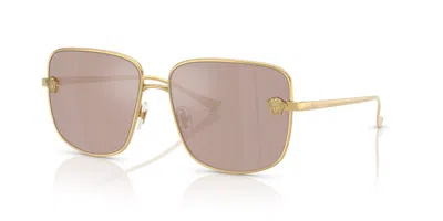 Versace 59mm Mirrored Square Sunglasses