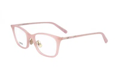 Dior Full Frame Plain Glasses In Pink