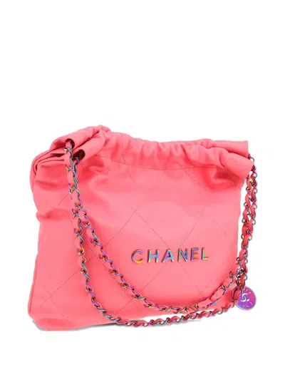 Pre-owned Chanel Quilted Pink Chain Shoulder Bag