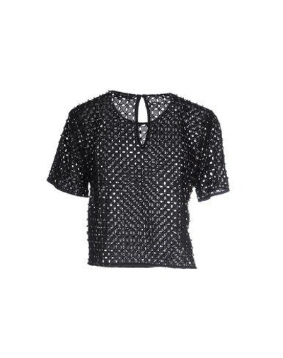 Shop Michael Michael Kors Blouses In Black