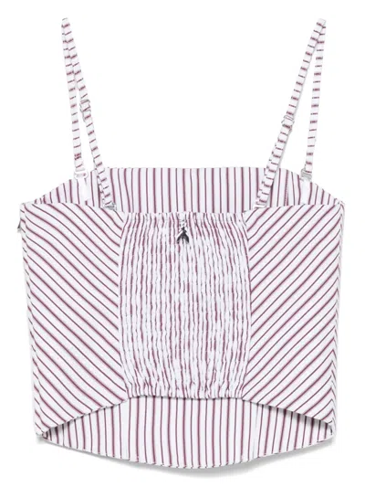 Patrizia Pepe Striped Corset Top