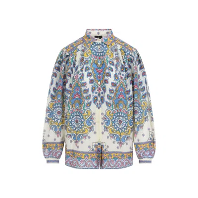 Etro Paisley-print Shirt In White