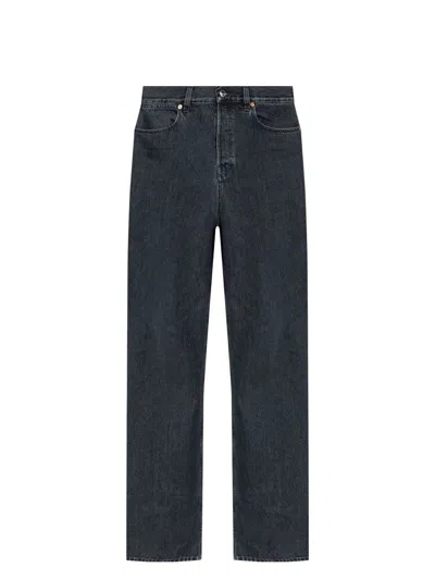 Gucci Wide-leg Denim Jeans In Gray