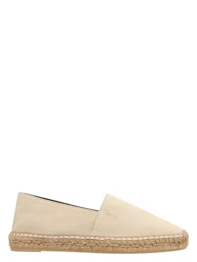 Saint Laurent Cotton Ysl Slip-on Espadrilles In Pattern