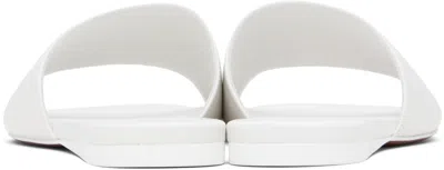 Amina Muaddi Leather Bianca Flats