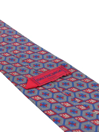 Pre-owned Balenciaga Patterned Tie