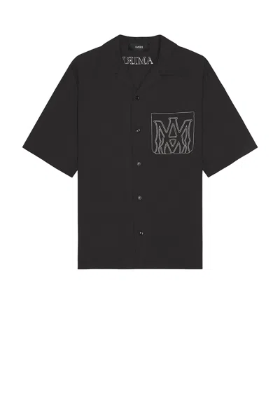 Amiri Modal Blend Shirt Chest Pocket In Black