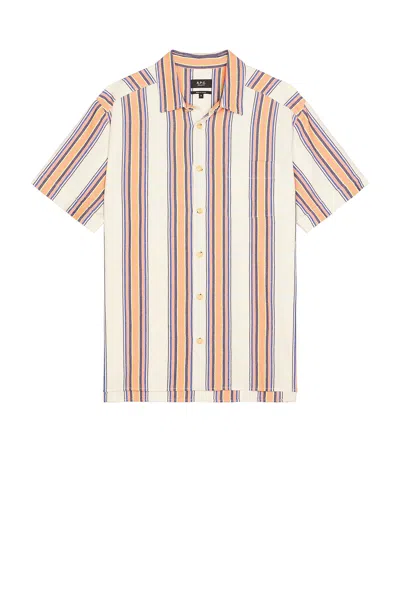 Apc A. P.c. Chemisette Ross Stripe Shirt In Pattern