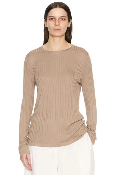 The Row Top Keya In Misto Viscosa Cappuccino Donna