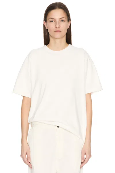 The Row Isha Oversize Cotton Jersey T-shirt In White