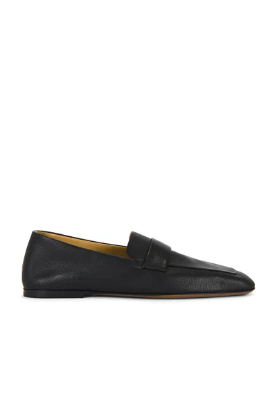 The Row Leather Square-toe Loafers