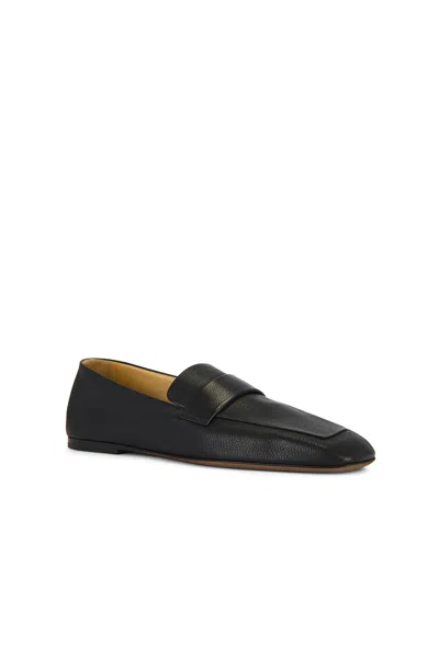 The Row Leather Square-toe Loafers