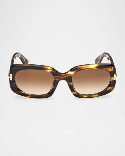 Tom Ford Rectangle Icon Collection Sunglasses In Multi