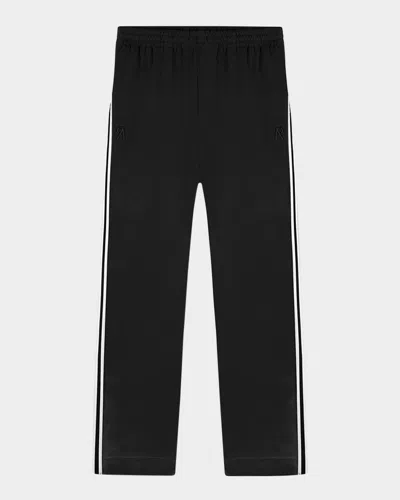 Represent Embroidered Logo Tape Stripe Track Pants In Black