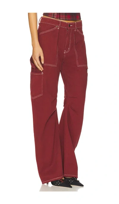 Lioness Miami Lowrise Pocket Detail Wide Leg Jeans