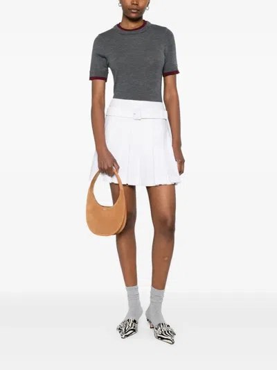 Coperni Suede Top Handle Shoulder Bag In Brown