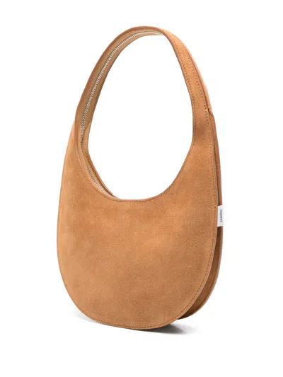 Coperni Suede Top Handle Shoulder Bag In Brown