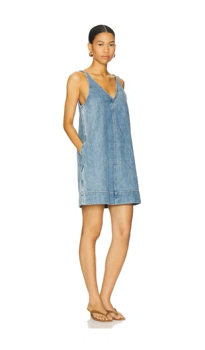 Pistola Tavi Pop Over Denim Dress In Palms