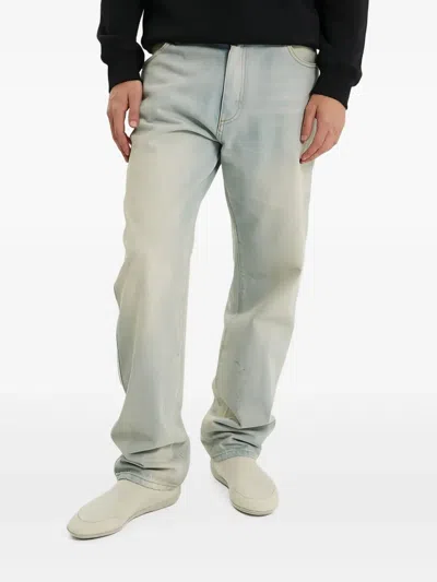 1989 Studio Faded Wash Denim Pants With Five Pockets In Gray