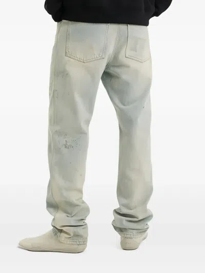 1989 Studio Faded Wash Denim Pants With Five Pockets In Gray