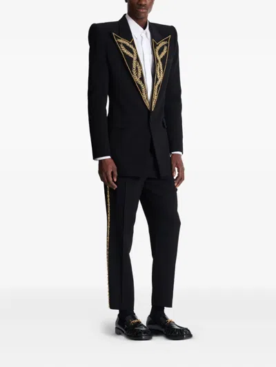 Balmain 1-button Jacket With Embroidered Collar