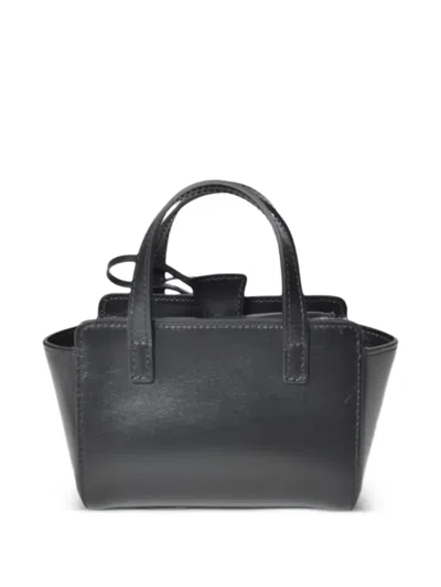Hidesins Structured Leather Shoulder Bag Flap Design In Black