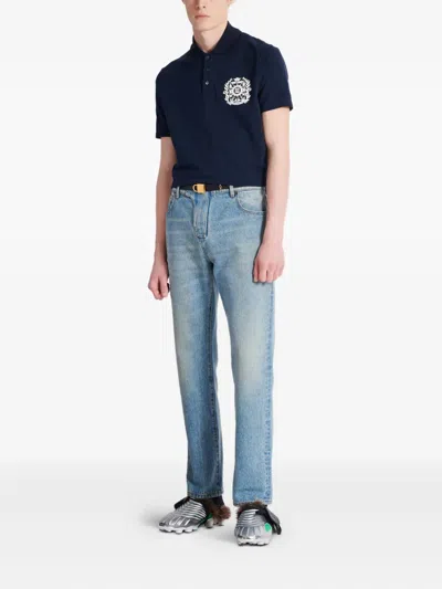 Balmain Cotton Crest Polo Shirt