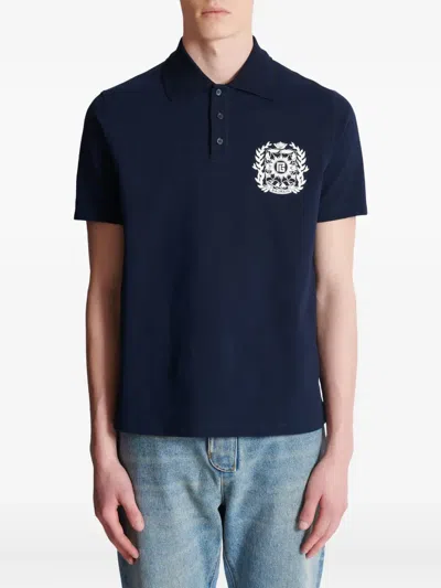 Balmain Cotton Crest Polo Shirt
