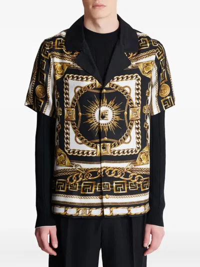 Balmain Shirt With Logo In Multi