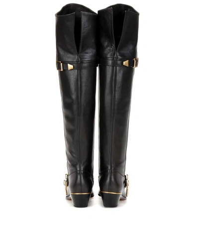 Shop Chloé Leather Over-the-knee Boots