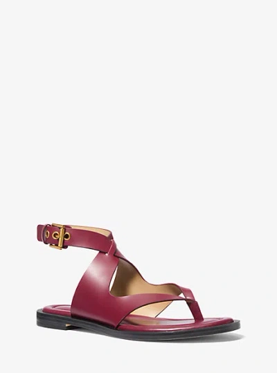 Michael Kors Irene Leather Wrap Sandal
