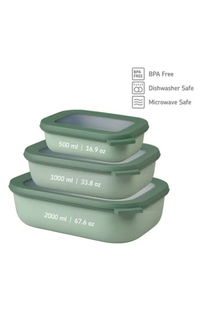 Mepal Cirqula Set Of 3 Rectangular Storage Containers