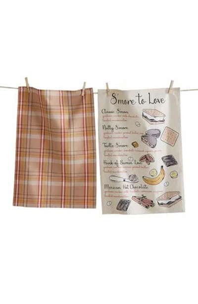 Tag S'more To Love Set Of 2 Assorted Kitchen Towels