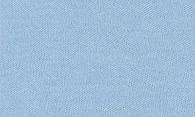 David Donahue Solid Interlock Cotton Polo In Blue