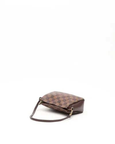 Pre-owned Louis Vuitton Damier Ebene Truth Makeup Crossbody Bag In Brown