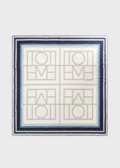 Totême Collector Sarong Ecru/navy