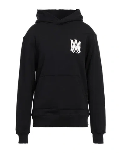 Amiri Hooded Cotton Sweatshirt Kangaroo Pocket In Black