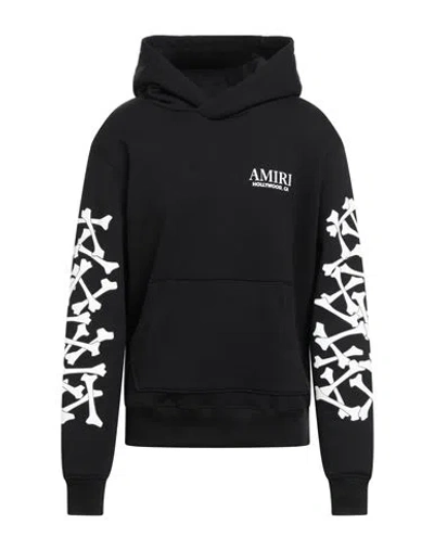 Amiri Stacked Bones Print Hoodie In Black