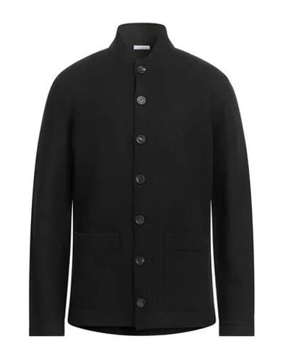 Malo Man Shirt Black Size 46 Virgin Wool