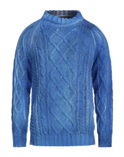 En Avance Man Sweater Azure Size Xxl Wool, Recycled Polyamide