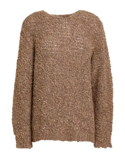 Alpha Studio Woman Sweater Khaki Size 8 Acrylic, Wool, Mohair Wool, Polyester