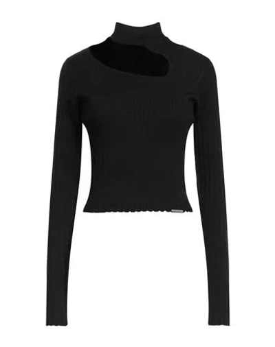 Richmond X Woman Turtleneck Black Size L Viscose, Polyamide