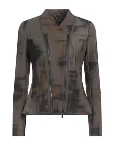 High Tech Woman Jacket Khaki Size 10 Nylon, Elastane